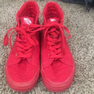 All Red Vans!